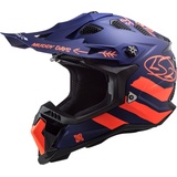 LS2 MX700 Subverter EVO Cargo Motocross Helm blau, Größe XL