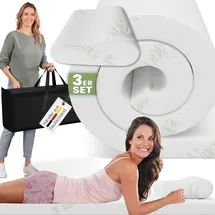 eloneo Visko-Topper Reise-Set 70 x 200 cm weiß