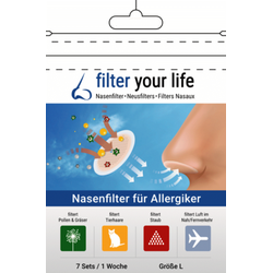 Filter Your Life Nasenfilter f.Allergiker Gr.L 7X2 St