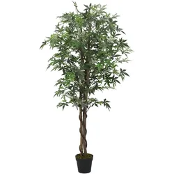 vidaXL Ahornbaum Künstlich 672 Blätter 180 cm Grün