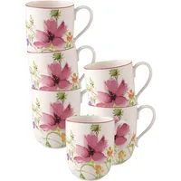 Villeroy & Boch Mariefleur Basic Latte Macchiato Becher 0,37 l Bunt 6 St.