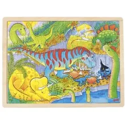 goki 57724 Einlegepuzzle Dinosaurier