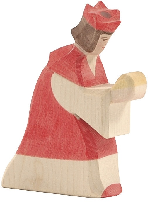 Ostheimer Holzfigur König rot