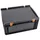 WeTec Lagerbox Kunststoff 400 x 300 x 185 mm schwarz mit Scharnierdeckel