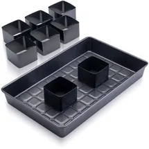 Zenker Zahlen- und Buchstaben Backform – 9-teiliges Set für kreative Backwerke, PFAS-freie Beschichtung, Hitzebeständigkeit +230 °C, Schwarz