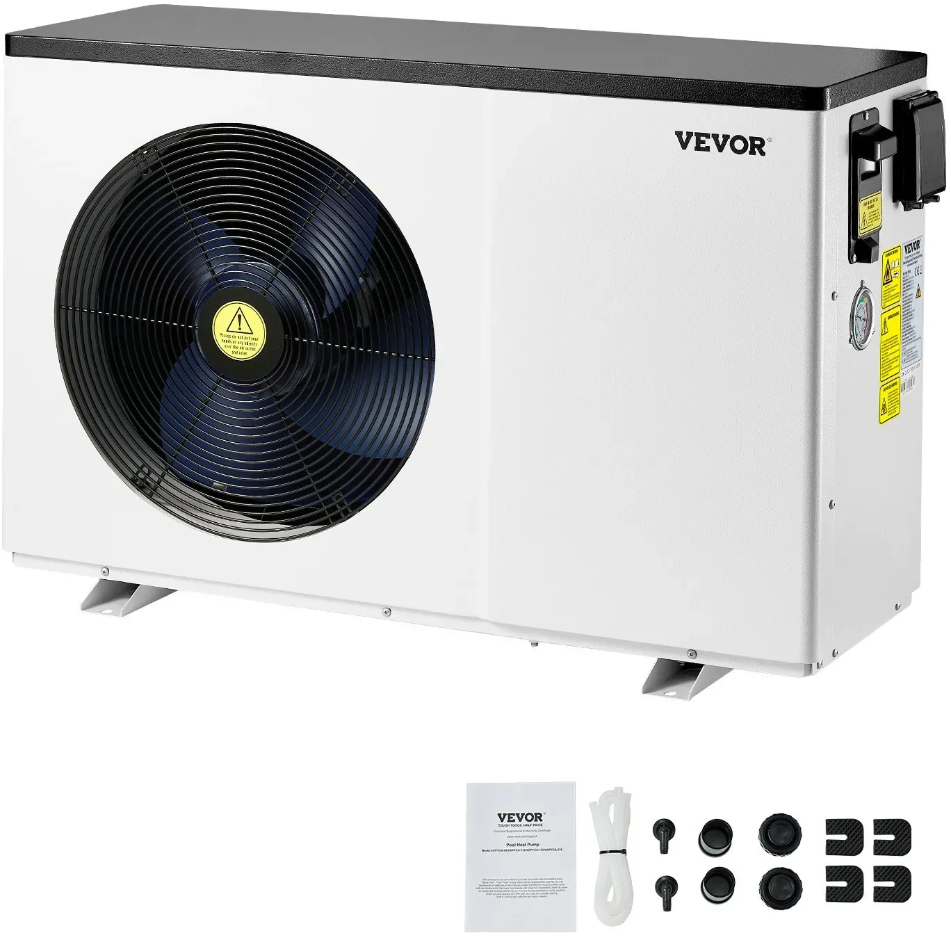 VEVOR Elektrische Pool-Wärmepumpe 3,22-15,25 kW Energiesparende variable Frequenz