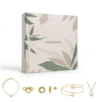 Heideman Schmuck-Adventskalender Summerbox Lissabon silberfarben, Schmuckset mehrteilig Schmuck für Frauen - 5 Schmuckstücke goldfarben|silberfarben
