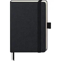 Brunnen Notizbuch KOMPAGNON ca. DIN A6 blanko, schwarz Hardcover