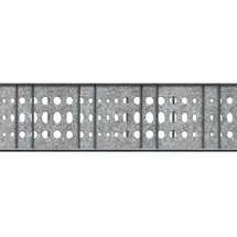 zaun|zu® Sichtschutzstreifen 260 x 1 cm Hellgrau