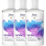 Dove 3x Dove Bath Therapy Bad und Duschgel Renew Wild Violet & Hibiscus je 400ml