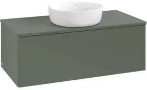 V&B Waschtischunterschrank ohne Frontstruktur Antao 100x36x50cm, WBP Lac, lea gre. m Lac