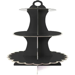 Intirilife Etagere aus Karton in Schwarz - Gr.: onesize