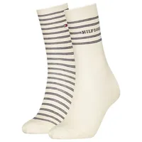 Tommy Hilfiger Socken (2-Paar) mit Logoschriftzug weiß 35-38