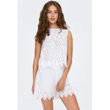 Only Spitzentop ONLTULUM SL EMB TOP Weiß S