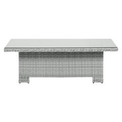 ebuy24 Gartentisch Vinor Gartentisch 134 x 84 cm H 67,5/44, mit