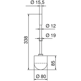Ideal Standard WC-Bürstengarnitur H960643NU Ersatz Weiß