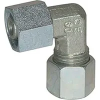 Riegler Einstellbare Winkel-Verschraubung, Rohr-Außen- Ø22, Stahl verz.