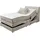 ed exciting design Boxspringbett ED EXCITING DESIGN "Toulouse", beige, B:122cm L:236cm, Komplettbetten, Boxspringbett, inkl. Motor, inkl. Stauraum im Kopfteil