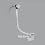preotec p20 Click-Clack Ab- und Überlaufgarnitur mit Wanneneinlauf,, CLF800WH, CLFM