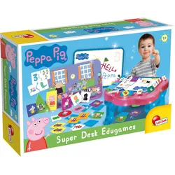 Lisciani 89208 - Peppa Wutz Super Desk Edugames Lerntisch mit Spielen