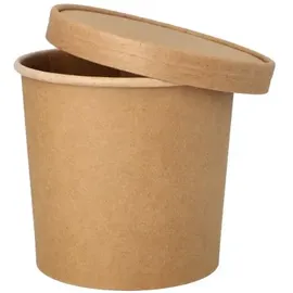 Papstar Suppenbecher Pappe 760 ml Ø 11,5 cm 500 St. Braun
