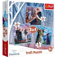 Trefl Puzzle The magical story 34853 EA 3 in 1 Frozen, red