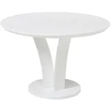 vente-unique VIALETA Ø 120 cm weiß