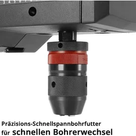 STAHLWERK Tischbohrmaschine 800 W 2.500 U/min Standbohrmaschine mit Laser