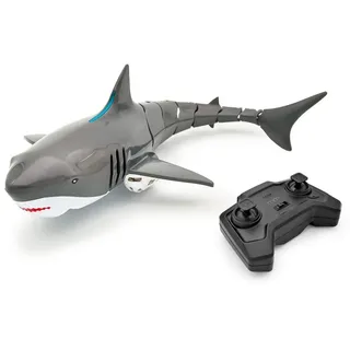 MikaMax mikamax, RC Hai - Haifisch-Spielzeug Ferngesteuertes Hai-Spielzeug - Wasserspielzeug - RC Boot - 36,5 cm - 30M Reichweite - 2-Rad-Antrieb - 2.4GHz - Ideal für Kinder und Erwachsene
