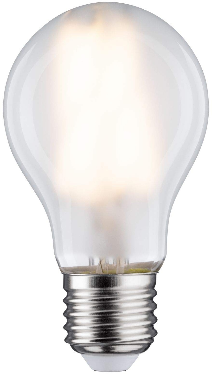 Paulmann 28729 Filament 230V LED Birne 7,5W dimmbar Leuchtmittel Matt, Weiß Beleuchtung Kunststoff Licht 4000K E27