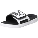 Slide Sandal White Black 38