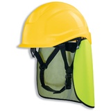 Uvex Schutzhelm pheos S-KR IES - Nackenschutz - Set mit BG Bau Förderung - EN 397, Farbe:gelb