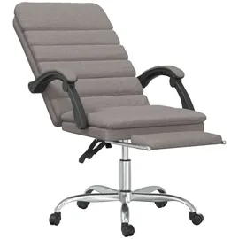 vidaXL Bürostuhl mit Massagefunktion Stoff Taupe