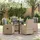 vidaXL Garten Essgruppe 5-tlg. Beige