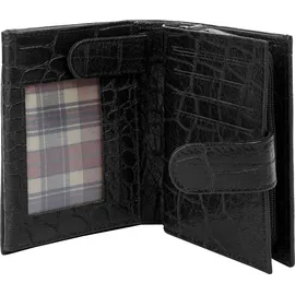 Cluty Geldbörse Damen Portemonnaie schwarz