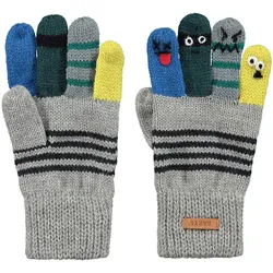 Puppeteer Gloves Kinder Strick-Handschuhe, Grau (Heather Grey)