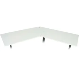 Mendler Eckschreibtisch HWC-D40 Weiß
