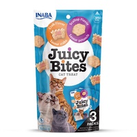 INABA Juicy Bites Katzenleckerlies - Knabbertaschen mit Saftigem Kern
