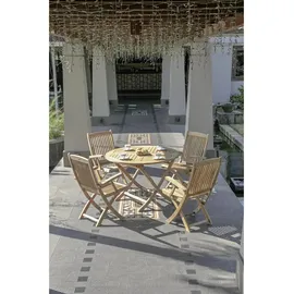 Zebra Technologies Poker Klapptisch Ø 90 x 74 cm natur