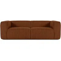 Konsimo Konsimo® 3-Sitzer-Sofa, Rot, 246x73x96 cm, Wohnzimmer, Sofas &