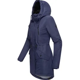 Ragwear Damen, Wintermantel Warmer atmungsaktiver und wasserdichter Winterparka mit Kapuze Elsien YOUMODO Midnight Gr. L (40), blau (dunkelblau), Obermaterial: 100% Polyester. Innenfutter: 100% Polyester. Wattierung: 100% Polyester, tailliert ca.