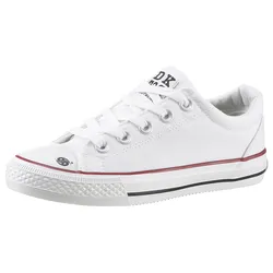 Slip-On Sneaker DOCKERS BY GERLI, Kinder, Gr. 34, weiß (sanftes weiß), Textil, sportlich, Schuhe, Sneaker, Schnürschuh, Schlupfschuh für den Alltag