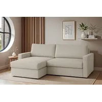Fun Möbel Ecksofa Sofa mit Schlaffunktion BENDIK Stoff Poso