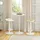 Homcom Bartisch Ø60 x 102 cm Weiß
