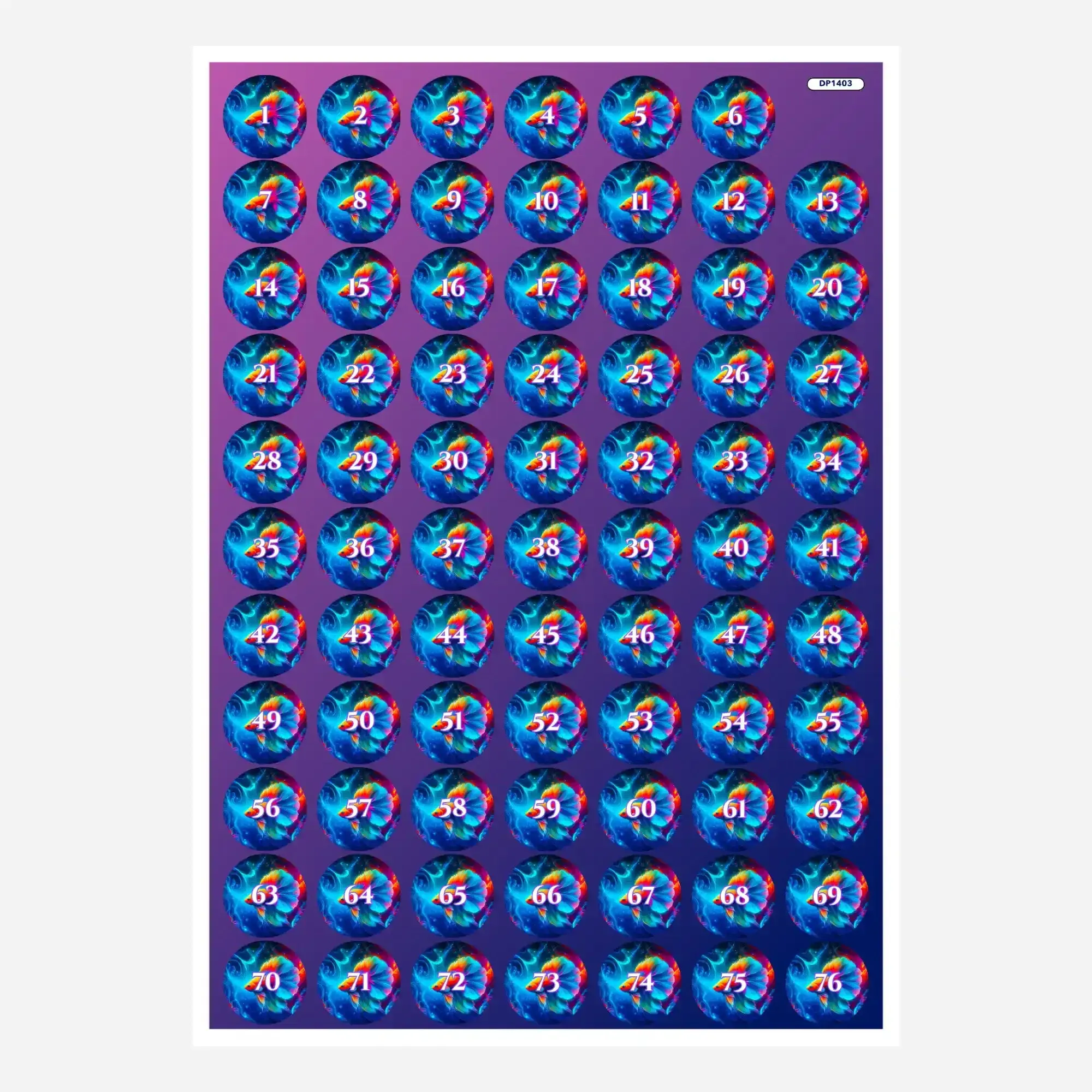 Döschenaufkleber - Wunderwelt unter Wasser