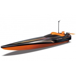 Maisto Tech RC-Boot Maisto Ferngesteuertes Speedboat „Hydro Blaster“ (schwarz/orange), Reichweite: ca. 20 m schwarz