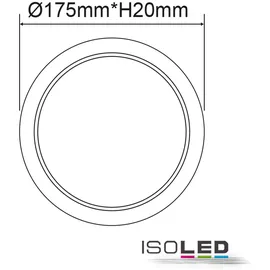 Fiai IsoLED LED Downlight 15W prismatisch 120° weiß