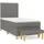 vidaXL Boxspringbett 100 x 200 cm Dunkelgrau