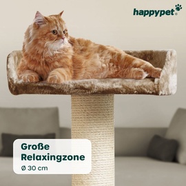Happy Pet HAPPYPET Großer Kratzbaum Stabil 'Parker' 171 cm - XXL Katzenbaum Cappuccino