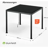 Blumfeldt Pavillon 3 x 3 m Schwarz